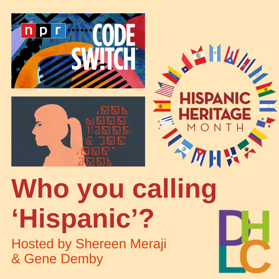 CognitiveDH's tweet photo. With just a little over a week left of #HispanicHeritageMonth, we wanted to share a podcast episode recommendation from NPR’s Code Switch.

Listen here: https://t.co/HkCc7SZU33 https://t.co/8kCzhIuqMb
