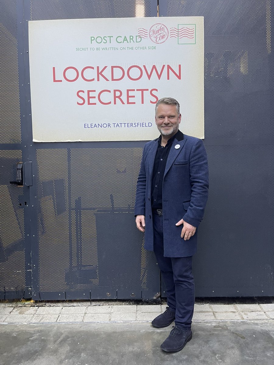 DavidHHeadley's tweet photo. Delighted to be at the @PostalMuseum to celebrate the launch of @marbyandelm’s brilliant #LockdownSecrets https://t.co/5J8HpGlEu5