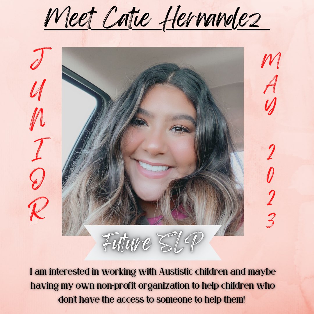 nsslhatamuk's tweet photo. 🐗 MEMBER SPOTLIGHT 🐗

Everyone meet Catie! She is one of our Juniors that is graduating May 2023🎓📚 https://t.co/8ERmAPSmWc