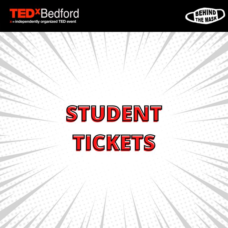 Attention all students and under 25’s.. You can get tickets for our Behind the Mask conference for only £5! Enter the promo code ‘TEDxBedfordU25’ at checkout for a discount on your ticket: lnkd.in/ecif3VBz
⁣⁣
#tedxtalk #bedford #studentopportunities
