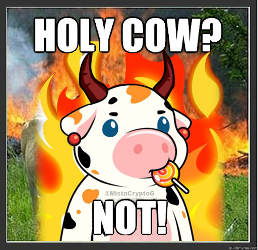 MistaCryptoG's tweet photo. #HolyCows #HolyCowsNFT #MOOfam #MOOvement #HolyCowsMemes #NFTs 
My meme submission @HolyCowsNFT https://t.co/Fr8DgCzoSf