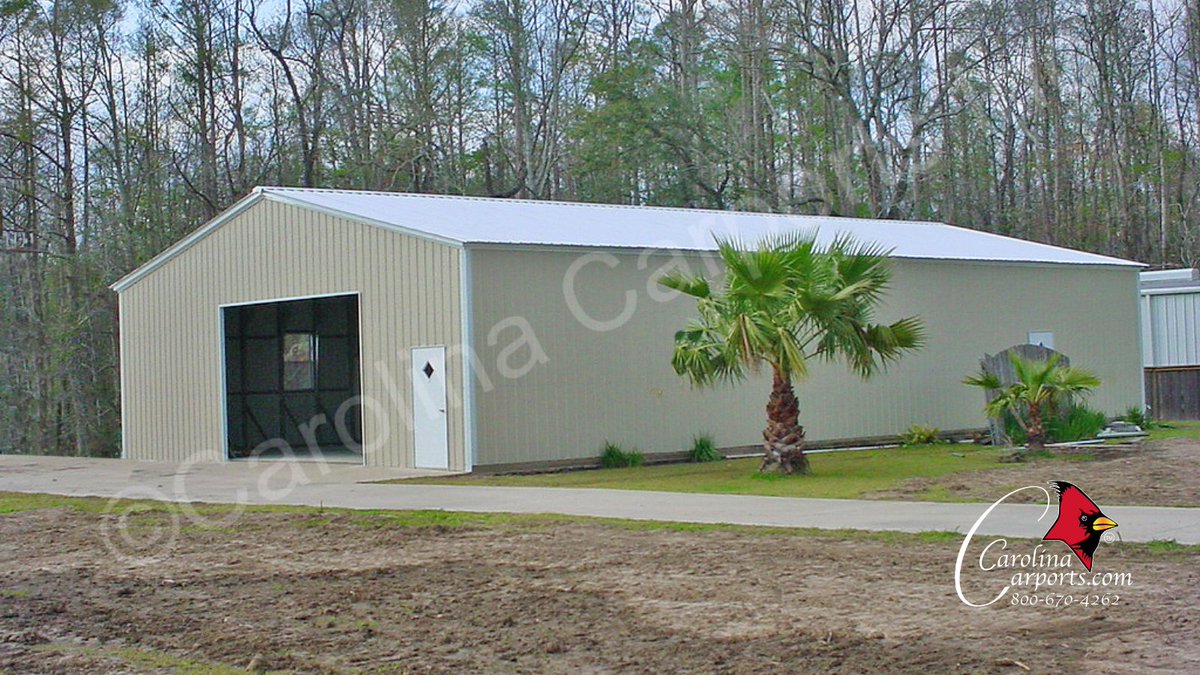 Check out this all vertical fully enclosed garage. 💯 📱 Call 800-670-4262 to find an authorized representative near you. #cci #carolinacarports #qualityisourfirstpriority #metalgarage #metalgarages #garage #garages #garagelife #steelgarage #steelgarages #metal #steel