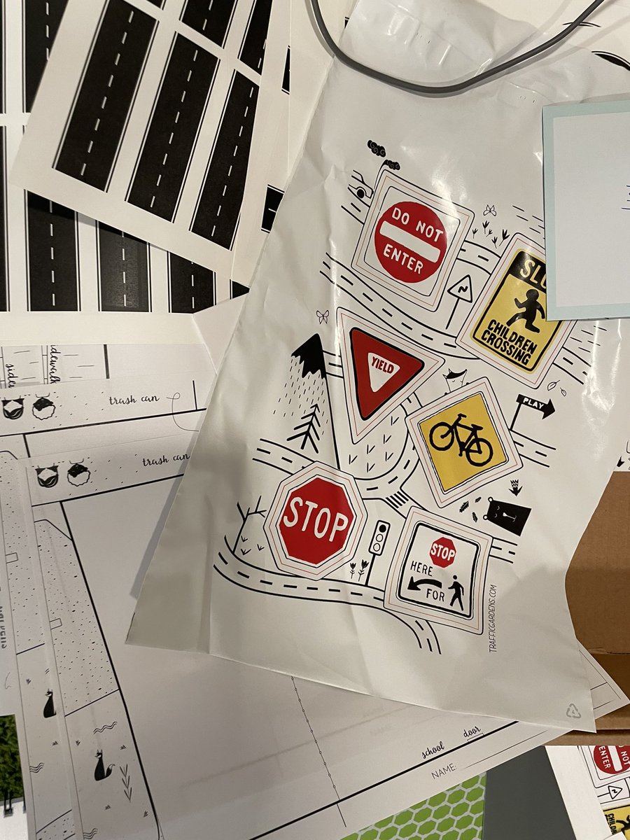 FinnQuinn's tweet photo. Listening to #NTSB webinar while assembling STEM kits about street design that will be mailed out to people working with kids in U.S. and Canada. So much to do, so many ways to reach kids with these key ideas #Design4Kids https://t.co/2TUA74Ixgy