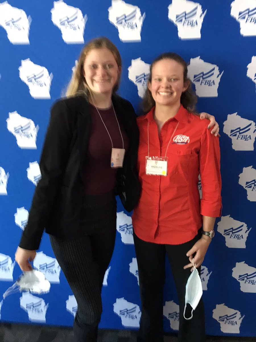 conniejump66's tweet photo. Madeline Corbin and Emma Honer attended the FBLA Fall Leadership Lab at UW-Whitewater today. #reedsburgpride https://t.co/ZLVeiP1DKT
