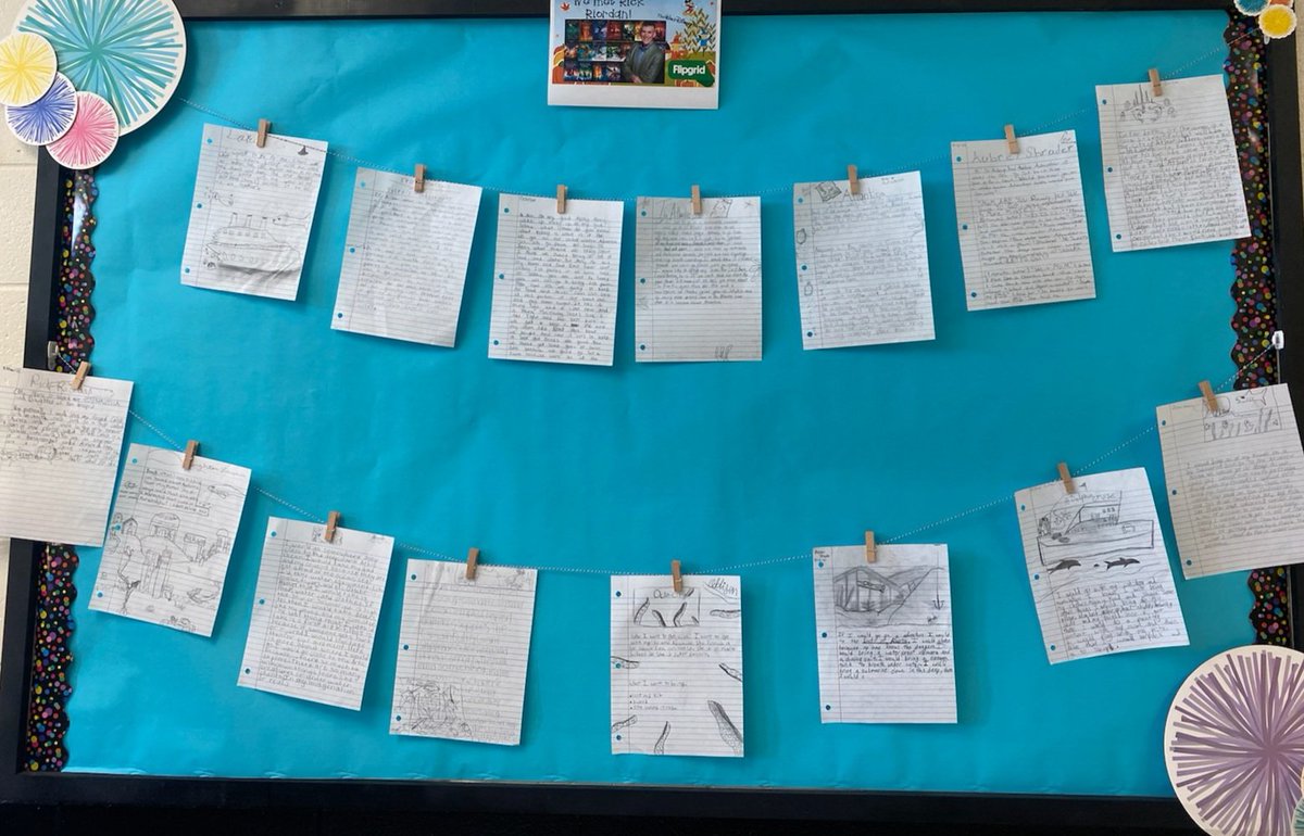 We had so much fun at the <a href="/FlipgridEvents/">Flip Events</a> with <a href="/rickriordan/">Rick Riordan</a> ! Before the live event we chose one of his writting challenges to get into the mythology mindset!! #disneybooks #disneyhyperion #ClarkCreekSTEM #CCES
