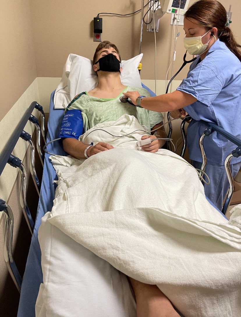 Surgery was a success, now on to recovery! <a href="/CoachTalto2/">Coach Montalto</a> <a href="/CoachConleyDC/">Jeremy Conley</a> @GavinBlomberg66