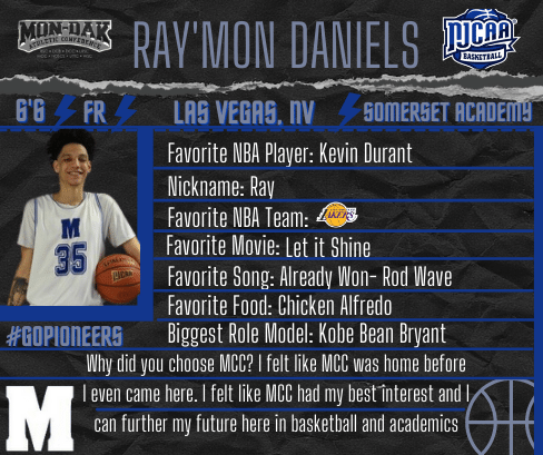 pioneersmbb's tweet photo. ‼️ MEET THE PIONEERS ‼️
Meet 6'6 FR, Ray Daniels from Las Vegas, NV! This young man is oozing with potential! Keep this guy on your radar! Excited to see him compete this year! #gopioneers @JUCOadvocate https://t.co/dorvl8cKFx