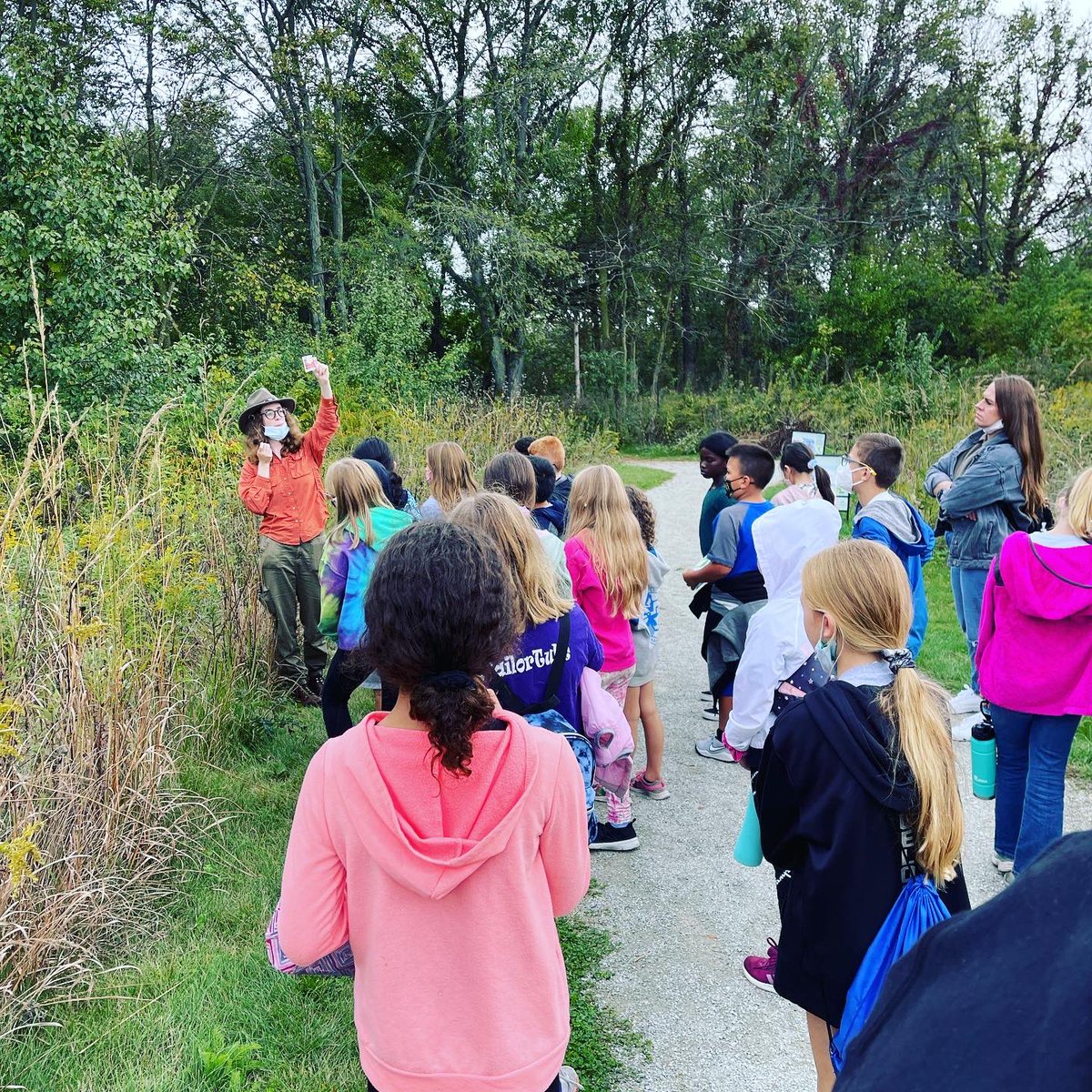 Field trip fun! Today we visited Koteewi Park and learned about the first Native Americans to Indiana 🐟🪵🍂🍃🪨🏹