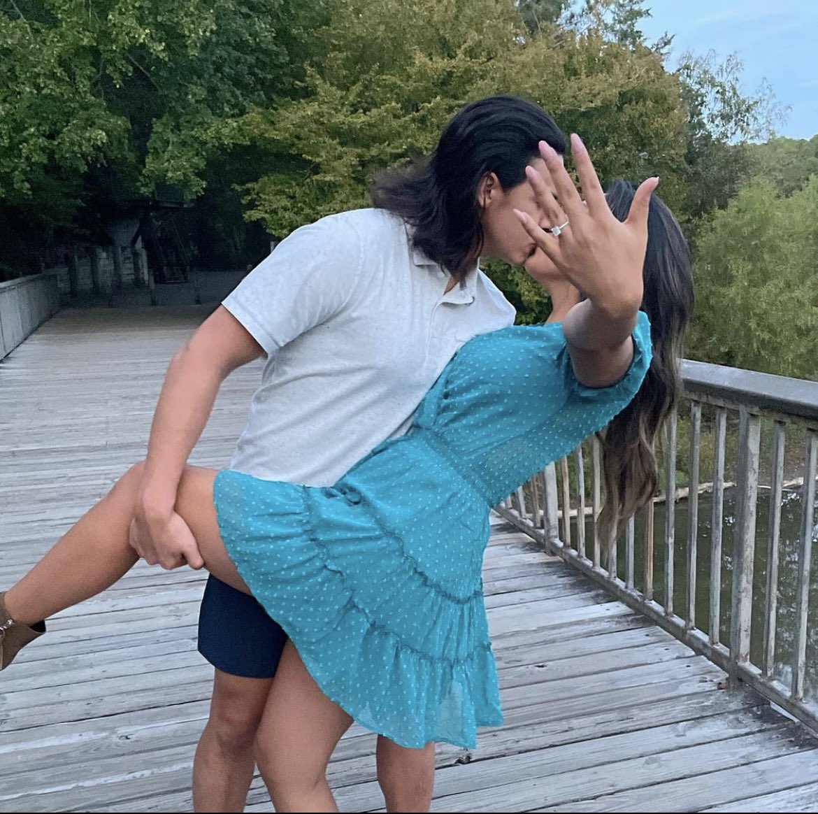 NHL's tweet photo. Big congrats to Ethan Bear on the engagement!

(📸 IG/ ebear25) https://t.co/4qVmrg7hXf