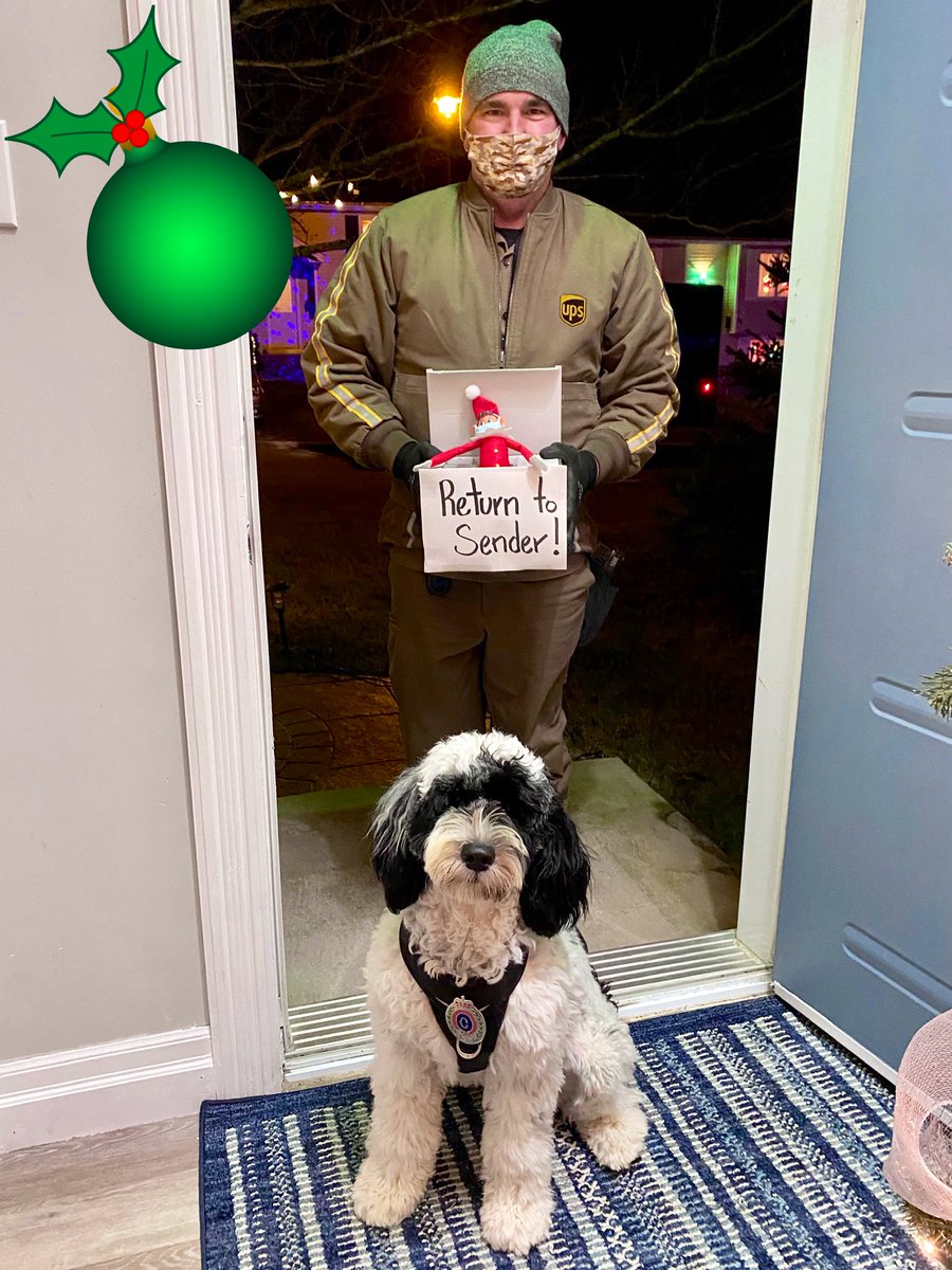 PSD_Stella's tweet photo. Look who I ran into, Troy from @UPS. Remember he was the one who took Copper the Elf away last Christmas. I hope he doesnβt bring him back this year. #ElfOnTheShelf #WeLoveOurEssentialWorkers #UPSCanada
πΎStella https://t.co/Gkgojqiqf2