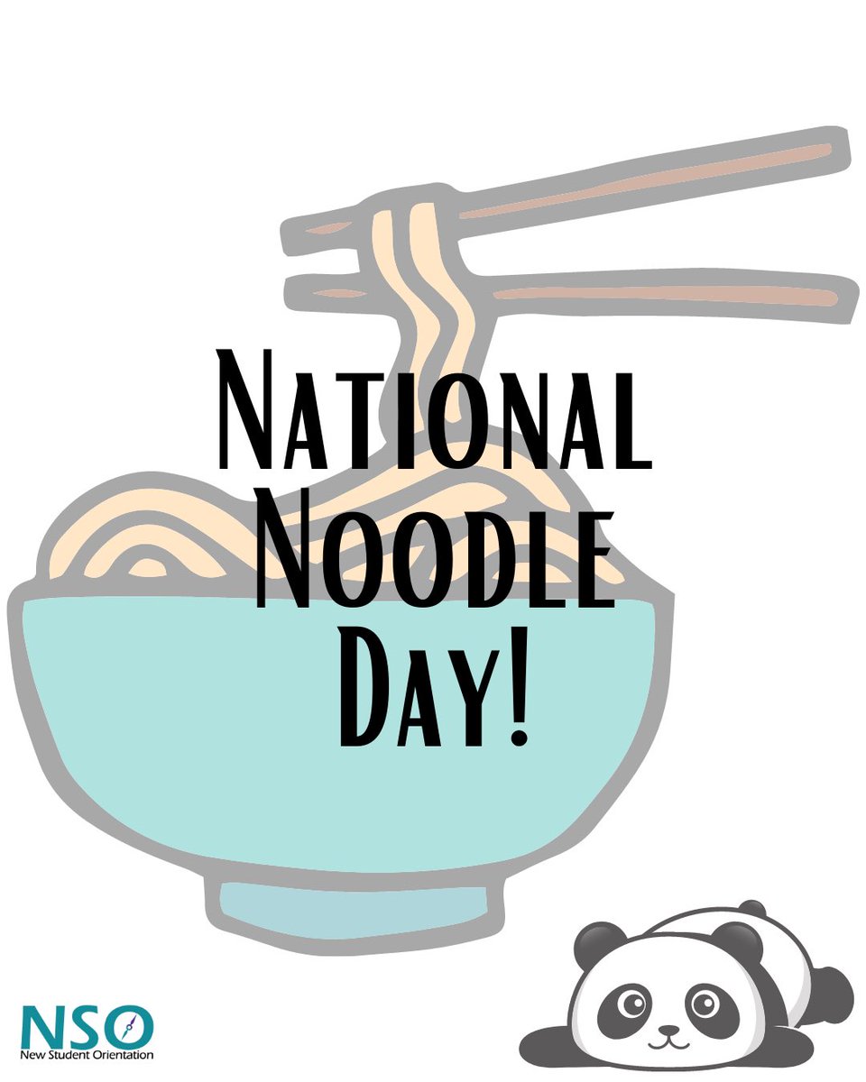 epccnso's tweet photo. Happy National Noodle Day! πHere at NSO, we love noodles! #epccnews #epccnso #VIPatEPCC #nationalnoodleday #noodles #ramen #foodie #yum #eat https://t.co/X3zdb8wYX4