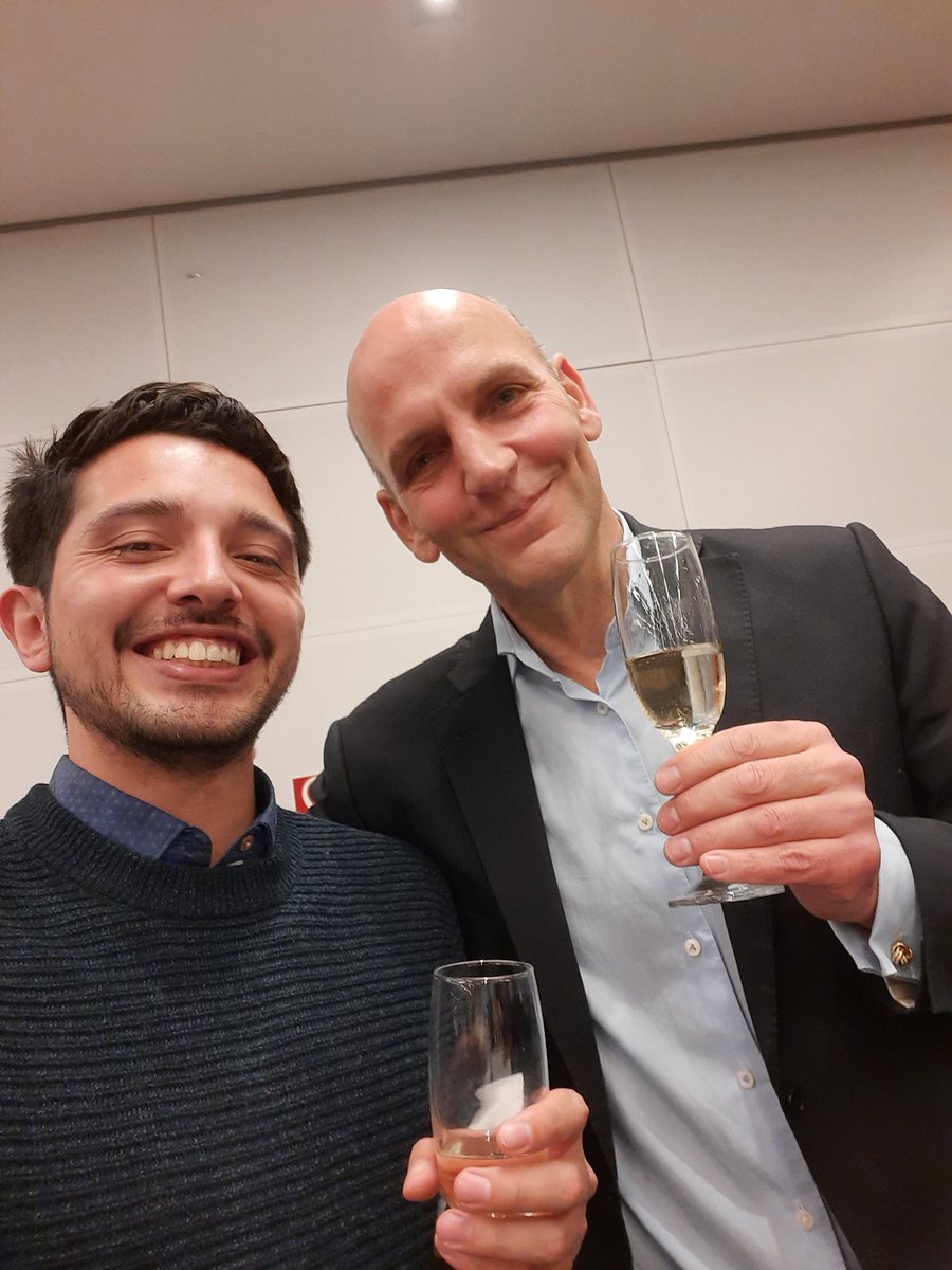 This is just me with my PhD advisor. Oh, by the way, he just got this little award today, the Nobel Prize in Chemistry 2021.
I couldn't be any more proud of working here and call this guy my 'Doktorvater'.
@ListLaboratory #chemnobel #NobelPrizeChemistry2021 #Organocatalysis