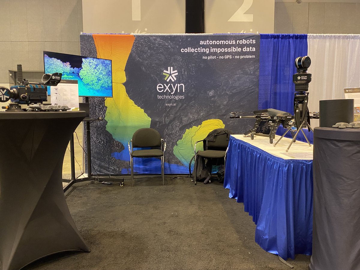 ExynTech's tweet photo. We're live at the @USGIF @GEOINTsymposium! Visit us at Booth #539 to learn more about our #AerialAutonomy and #3DMapping capabilities.
#GEOINT2021 #UAV https://t.co/OQfoFmXQRm