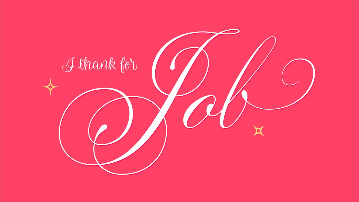 I thank for job