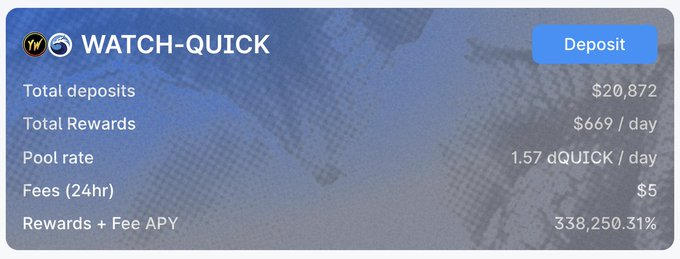 FLS_News_1's tweet photo. ⌚️ @yieldwatch Has Been Added On @QuickswapDEX #PolygonNetwork

⌚️Stake $WATCH-QUICK LP to earn $dQUICK

🧭#YieldWatch is a smart yield farming dashboard that lets you monitor your liquidity pools, yield farming &amp; token staking performance.

⬇️INFO
https://t.co/tLFFFIVk46

#FLS https://t.co/Ow5oDyoNgA