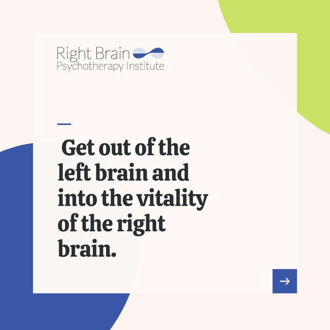 allanschore's tweet photo. Do you ever wonder why you feel bored in a therapy session? Right Brain Psychotherapy recognizes boredom and left brain hypoarousal. Get out of the left brain and into the vitality of the right brain.

Learn more here: https://t.co/c2rQKvQZU8
#rightbrainpsychotherapy https://t.co/ct3yT983bF