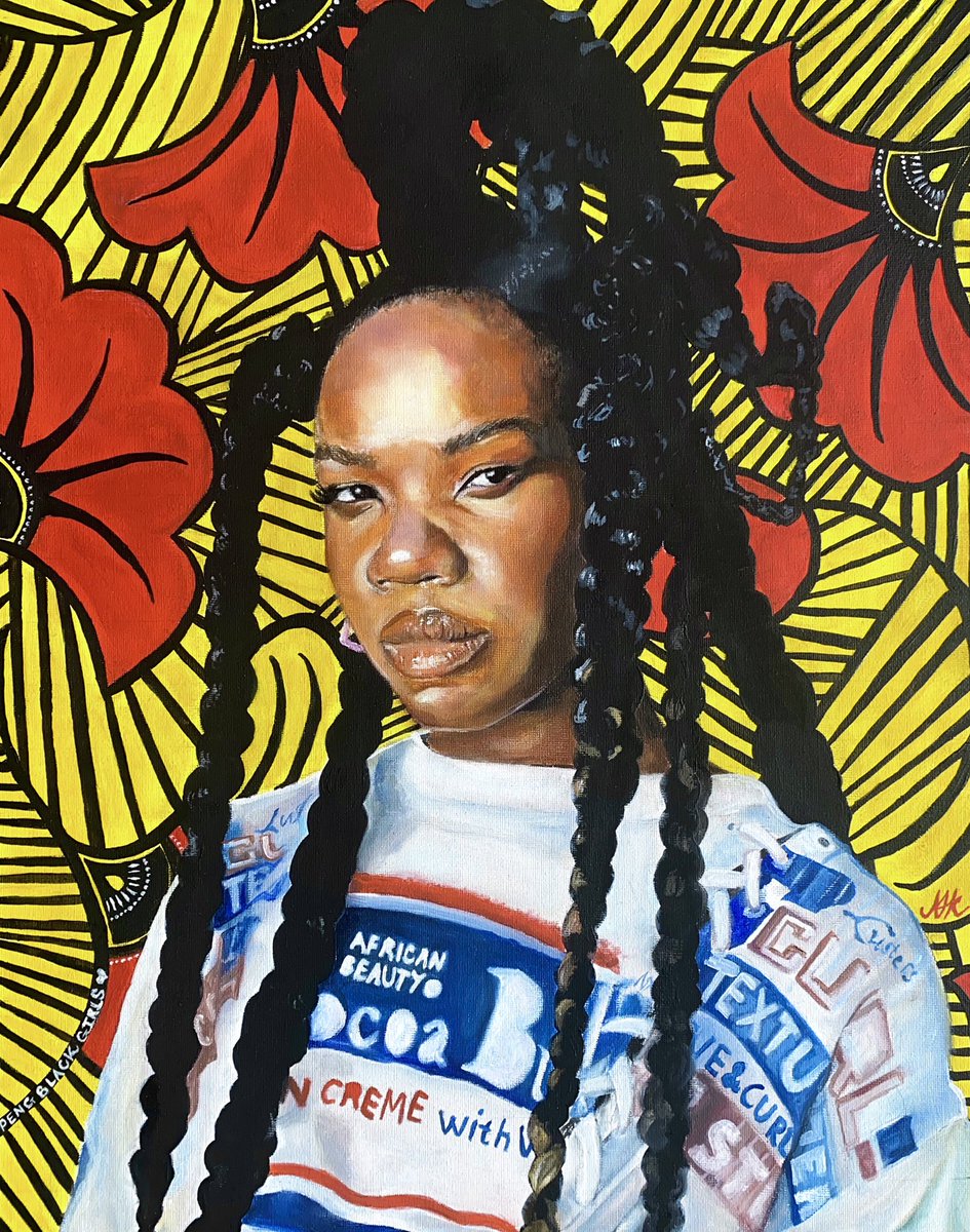 Ajk_artt's tweet photo. PENG BLACK GIRL(s) 👩🏽👩🏾👩🏿🤎|| 16”x 24” oil on canvas board @ennyintegrity 🌺✨ https://t.co/joOmBEMHtZ