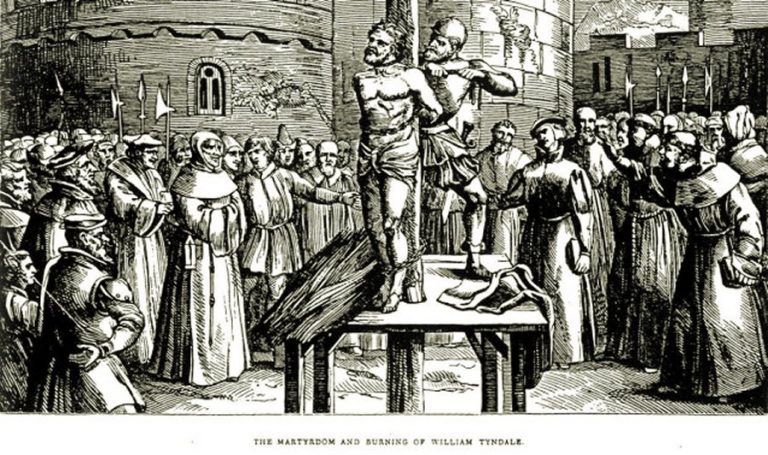 William Tyndale was burned at the stake at Vilvoorde, Belgium, on October 6th 1536 for printing Bibles in the English language for all to read. #APEST #teacher <a href="/trimtabguide/">Trimtab</a>