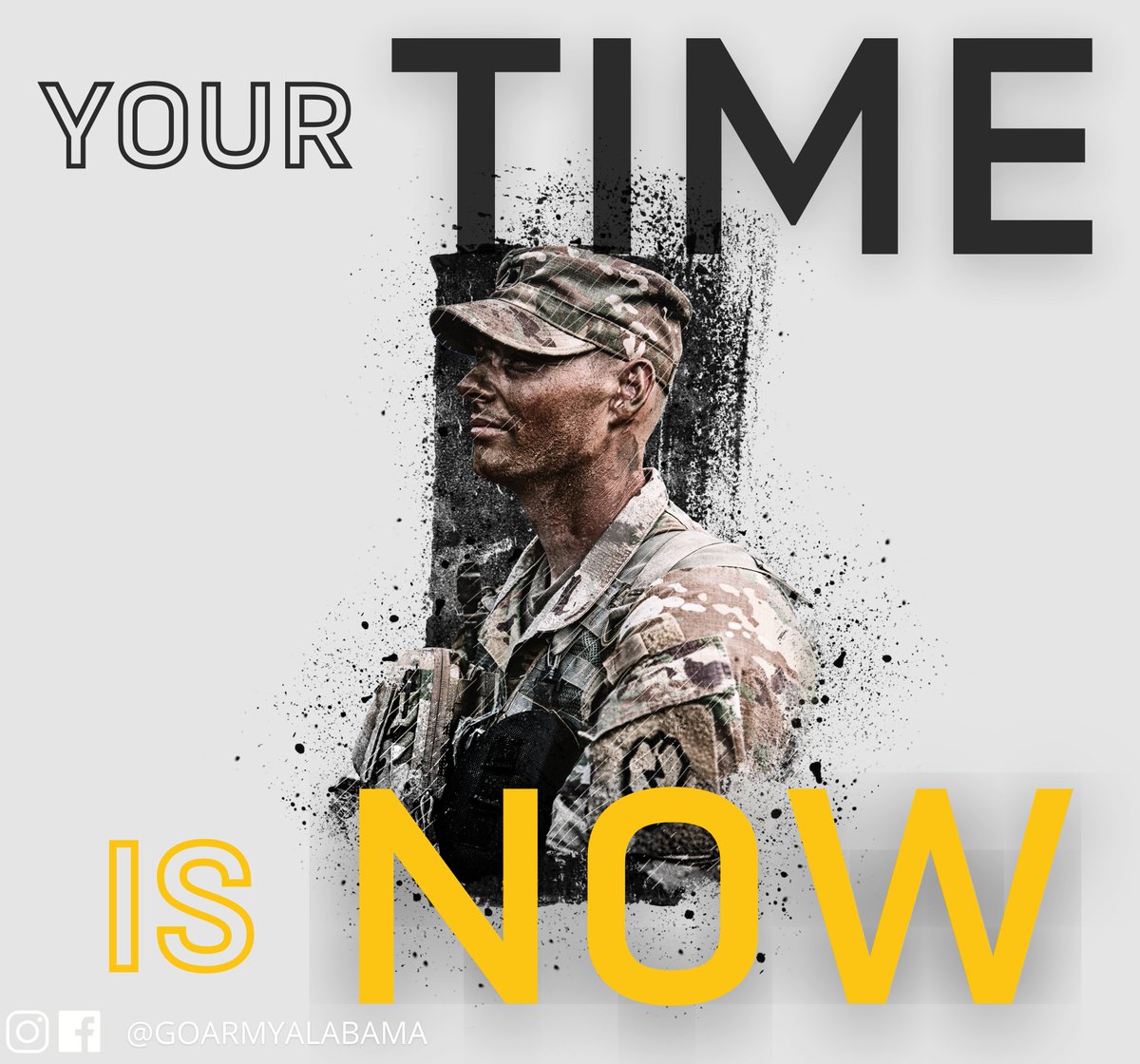 GoArmyBama's tweet photo. Ready is a LIE. You are only one decision away from a completely different life. Where do you see yourself next year? 
Follow the link https://t.co/t7ouJYOY0D to see if you qualify for one of 150 career opportunities. https://t.co/9nkEUKRrBG