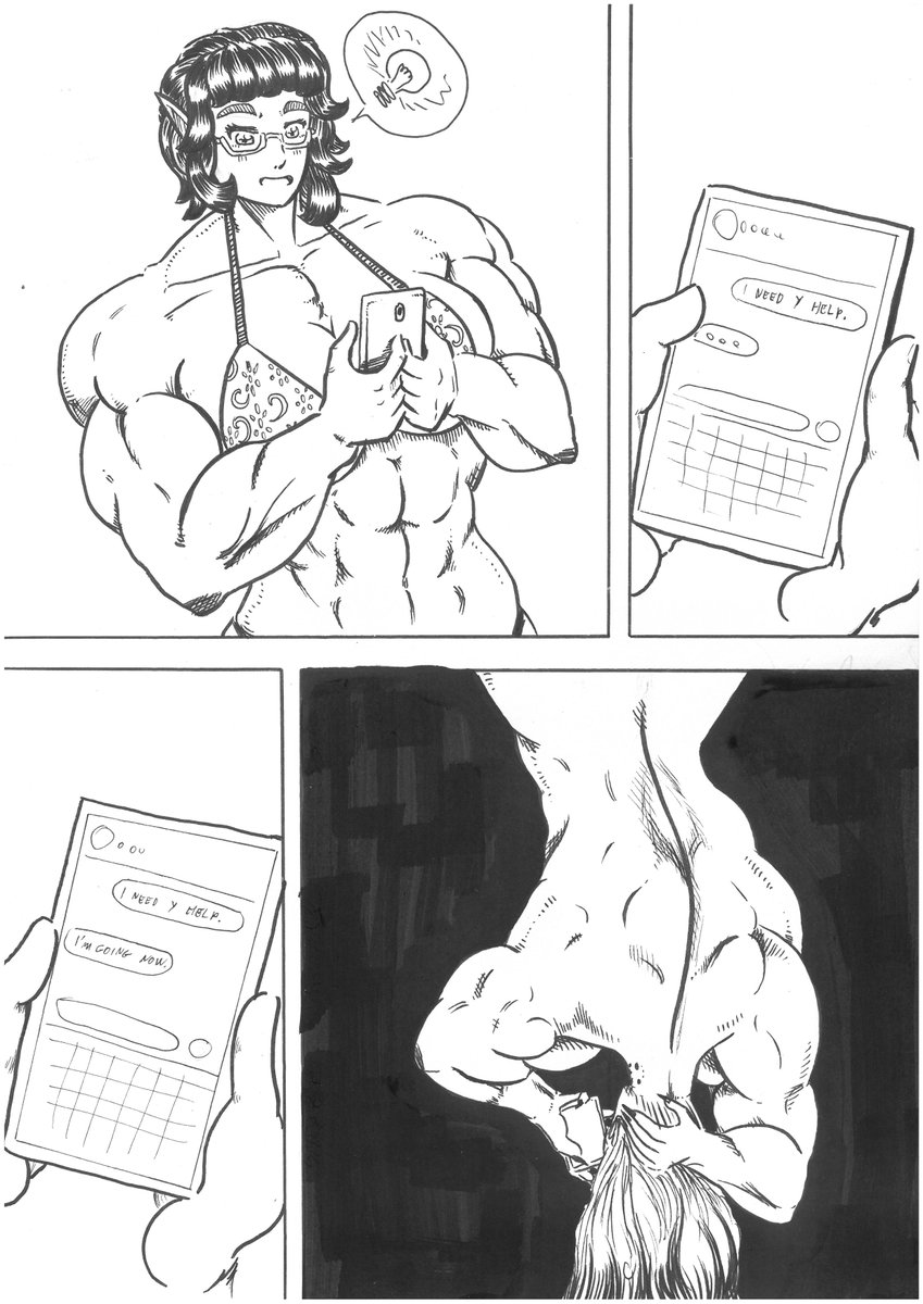 Odoruyama1's tweet photo. #musclegirl #MuscleLena #Lena_Vartija #Halloween #traditionalart #fbb #comic 
Lena needs that person's help to get ready for Halloween... But who will this person be? https://t.co/kRNlo9qa5J