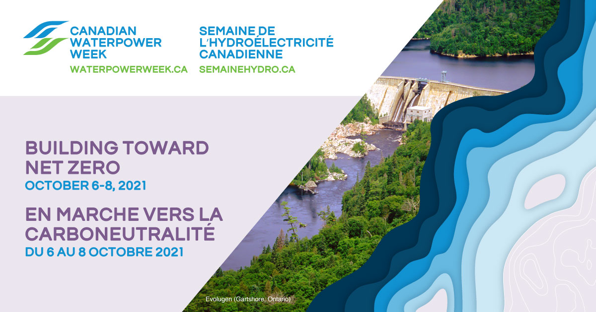 La #SemaineHydroCA 2021 explorera l'évolution du rôle de l'#hydroélectricité, parmi les différentes filières énergétiques propres, dans notre transition vers la #carboneutralité. Nous sommes heureux de commanditer cet événement: SemaineHydro.ca.