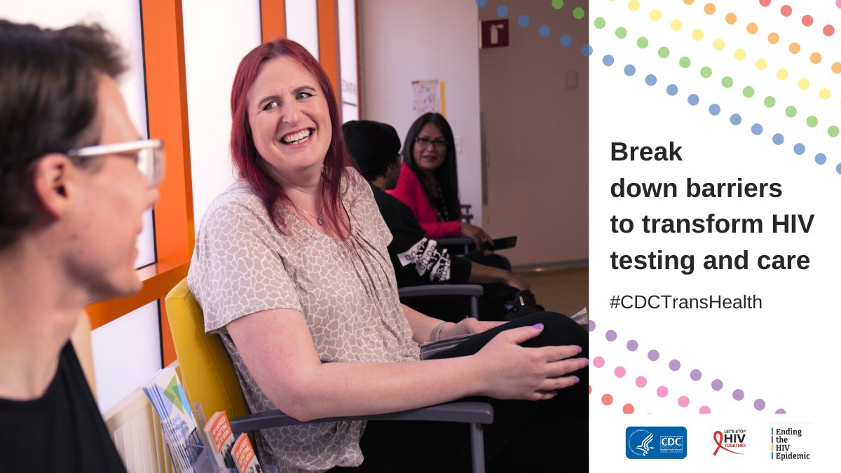 MinorityHealth's tweet photo. Nearly two-thirds of transgender people report having never been tested for HIV. @CDCgov’s Transforming Health initiative has tools to help providers navigate HIV testing and care with patients of all gender identities. https://t.co/u1GdBCi4G0 #CDCTransHealth https://t.co/eQwYeMl2fv