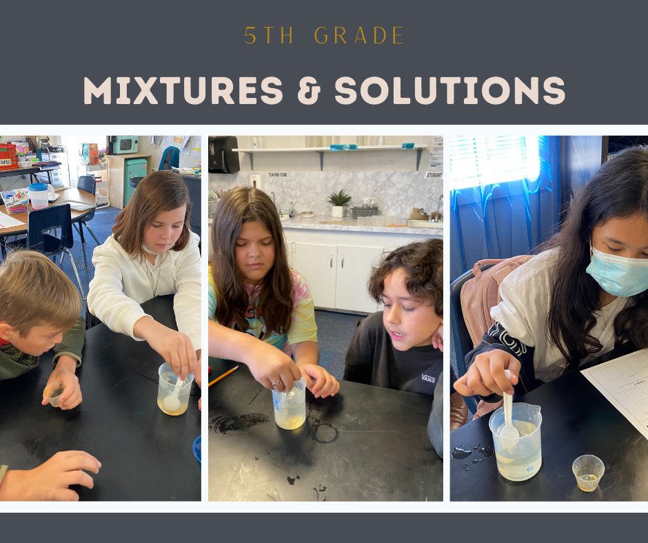 CaterTISD's tweet photo. Ms. Border's 5th graders determining mixtures and solutions. #settingupsuccess #CaterCougars https://t.co/LYRiapIT58