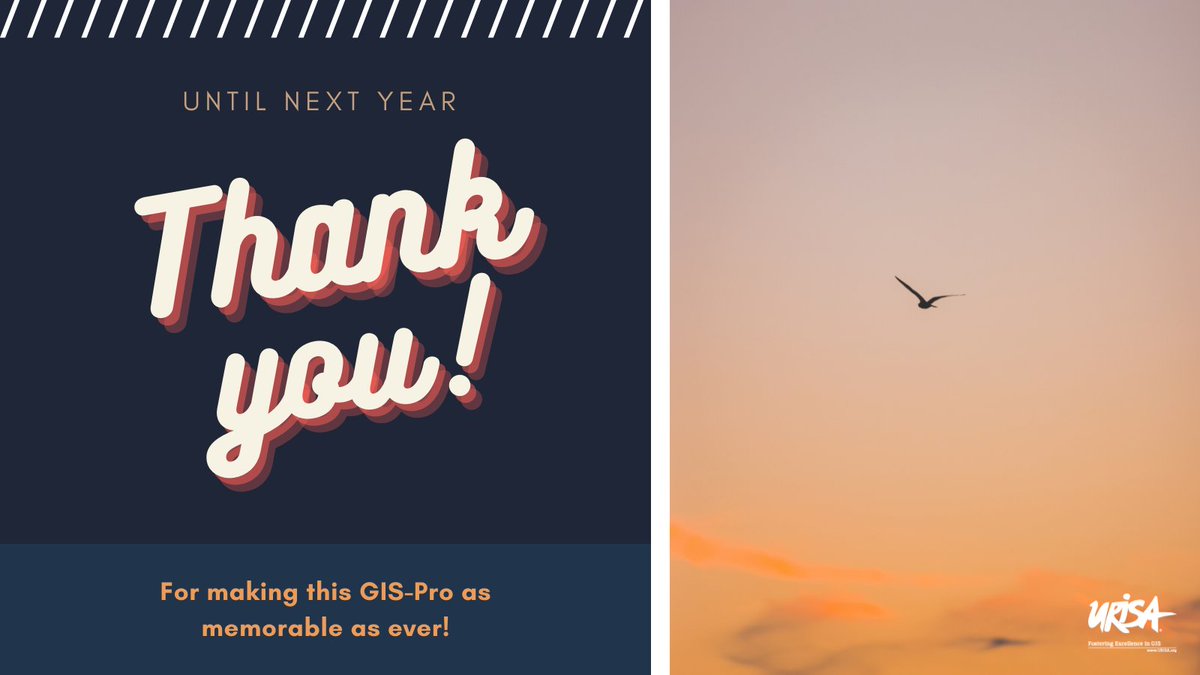 That's a wrap! Today marks the end of our annual GIS-Pro conference. We had a blast! For those of you who could make it in person, THANK YOU. We sincerely appreciate y'all for being a part of it! See you next year in Boise! @URISA #gischat #GISPro