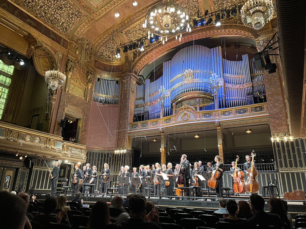 FreiburgBaroque's tweet photo. What a joy to perform here in this amazing hall for the opening of the #Haydneum in Budapest! #LisztAcademy #Weber #Mozart #Haydn #GottfriedvonderGoltz https://t.co/yqeGq1wZad