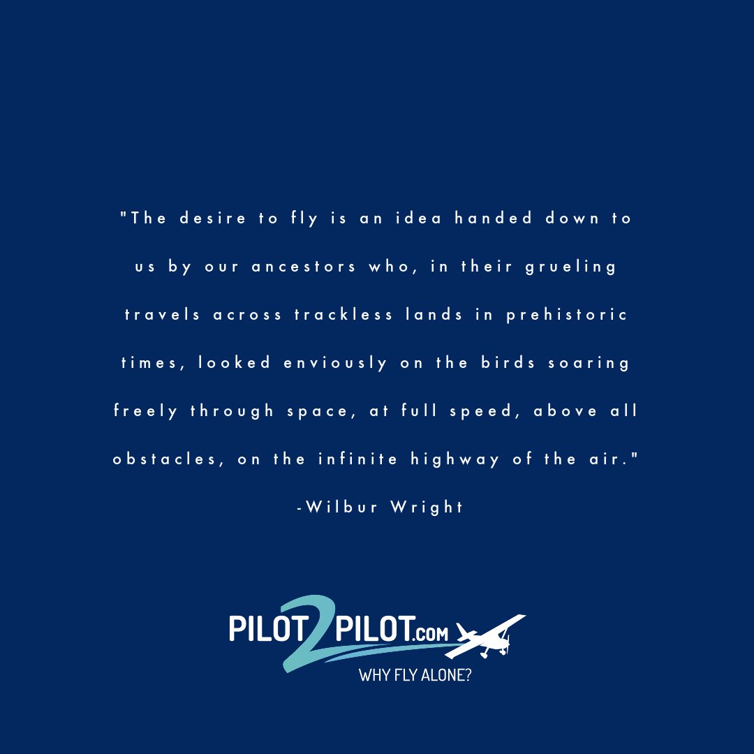 WhyFlyAlone's tweet photo. #WednesdayWisdom from the one and only Wilbur Wright.
#Pilot2Pilot #WhyFlyAlone #Pilot #Aviation #AvGeek #AviationLover #GeneralAviation #LongIsland #Networking https://t.co/h3y5VGRQNO