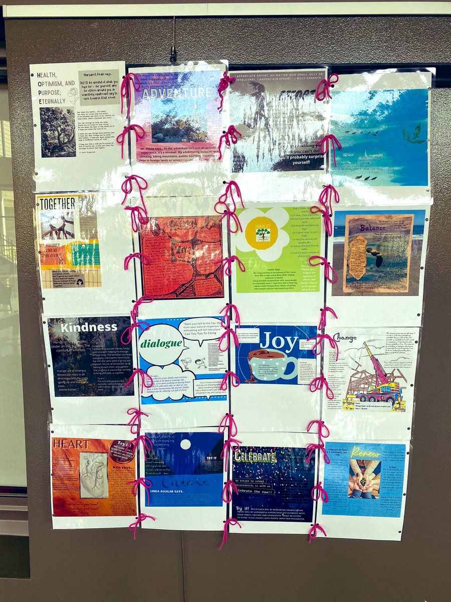 AnnRichardsStar's tweet photo. What’s your word for the year? Faculty Summer Reading projects. A quilt of our hope…#starSmart #Teachers❤️ https://t.co/0reXXpSbPn