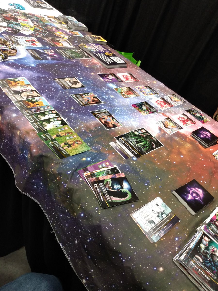 MarkoftheMuse's tweet photo. While playing @originsgames we played a game where Friendship won! Thanks to a combination of cards by @Ranefea @blue_troller and @GeekyCuteCrafts  a non combative victory was achieved https://t.co/Me1CxAp01b