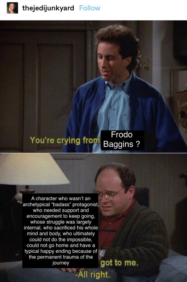 LotrMadness's tweet photo. Sometimes I think about the fact that the only reason the ring was destroyed was because of Frodo’s earlier choices to accept help from people who love him and to show mercy and I cry just a lil bit https://t.co/MVFItFZBu0