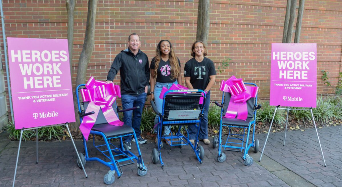 Wirelesssavvy's tweet photo. I am so proud of @LTESpeedAnja and the team @Tmobile who were able to help get the donations for the #veterans in the Tuscaloosa VA 🏥wheelchairs🦽 and trackers. This is pure #MagentaMagic. #helpinghand #oneteamonedream 
https://t.co/Miw6Bn6Jb3 https://t.co/wKVRcjSpCp