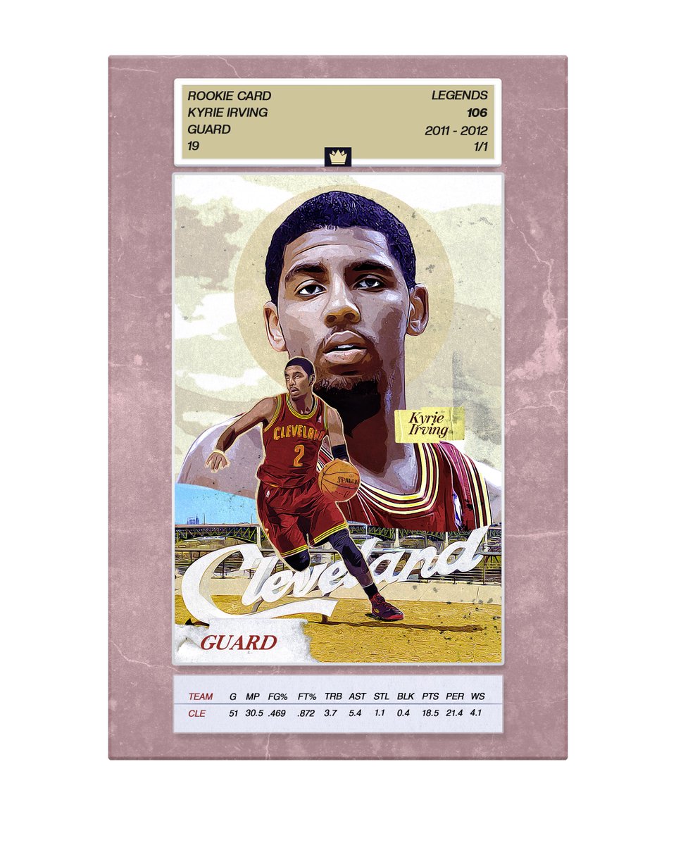 We love you <a href="/KyrieIrving/">Kyrie🤞🏾</a>. Hope to see you in a <a href="/BrooklynNets/">Brooklyn Nets</a> uniform to start the 2021-2022 season! 🏀🌟 --
<a href="/cavs/">Cleveland Cavaliers</a> #KyrieIrving '11-'12 RC on #opensea 1/1 👉bit.ly/3ixlR0U👈
#nbanft #Legends #nets #kyrie #nftcollector #nftcreator #originalartwork <a href="/MGRAPHX_/">🎨</a> #NFTs #NFTdrop