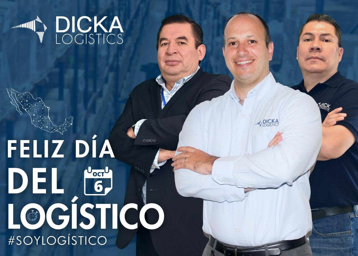dickalogistics's tweet photo. Feliz #DíadelLogístico
En este #6deOctubre queremos reconocer a todos los profesionales de #Dicka que hacen posible la logística. Gracias por su pasión, dedicación y compromiso en la cadena de suministro ¡Feliz #DíadelLogístico !
#DíadelLogístico #Logística #Cadenadesuministro https://t.co/rOyX9PwFX1