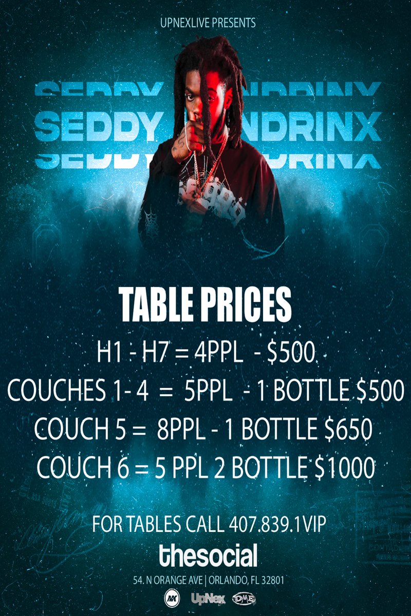 #SEDDYHENDRINX PERFORMING LIVE NOV.6TH 
<a href="/Generationnow__/">GenerationNOW</a>  
seetickets.us/event/Seddy-He…