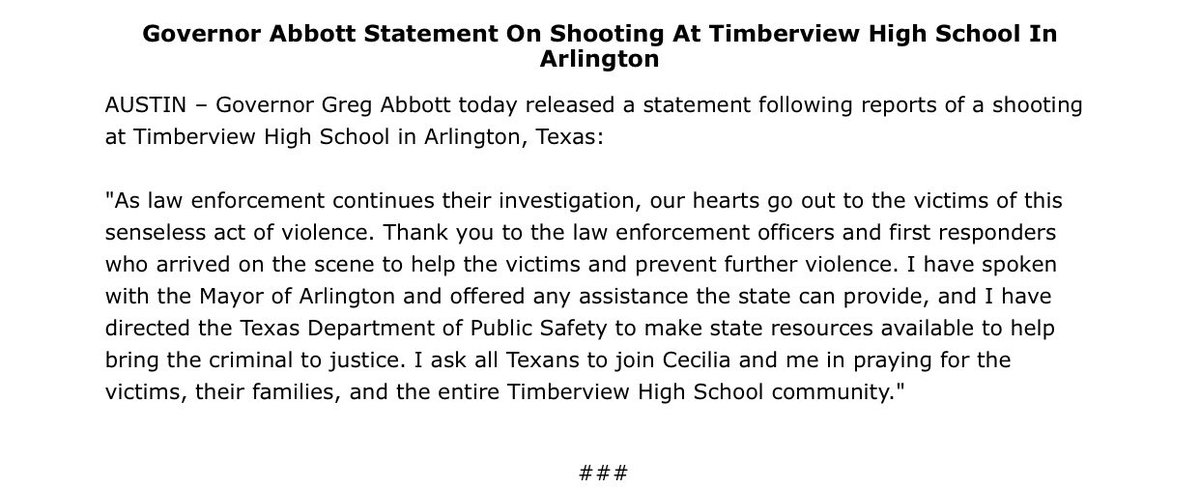 Greg Abbott tweet media