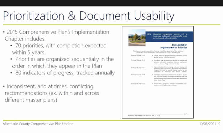 NeilSWilliamson's tweet photo. If everything is a priority - you have not prioritized #Albemarle #ComprehensivePlanning https://t.co/yei2SwGKQy