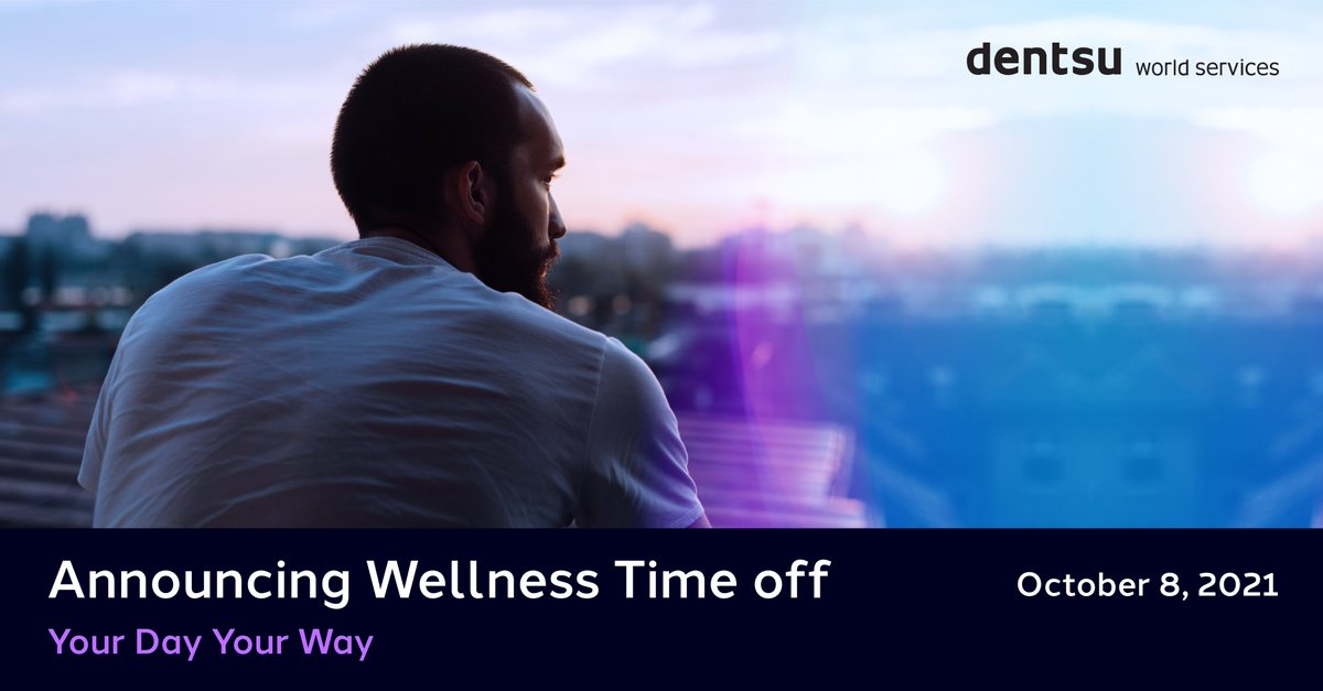 We're committed to providing #Wellness Time-off to our employees to focus on themselves. October 8th is our second wellness leave this year, where we ask our teams to plan 'Your day Your way.' Encouraging all to Pause...Reflect... Reboot 💚
#worldmentalhealthday #dentsucares