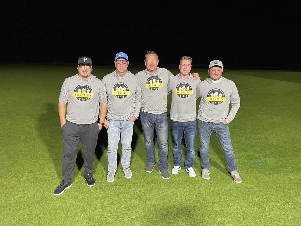 Greeno61's tweet photo. Had a trip of a lifetime this week for the @RBCPGAScramble @cabotcapebreton. Team #BeerValley had a blast and I can’t say enough about the hospitality and professionalism of both the Cabot & @pgaofcanada teams. Thanks for a great week! #whynotus #goplaythere https://t.co/vqEb1F6XX1