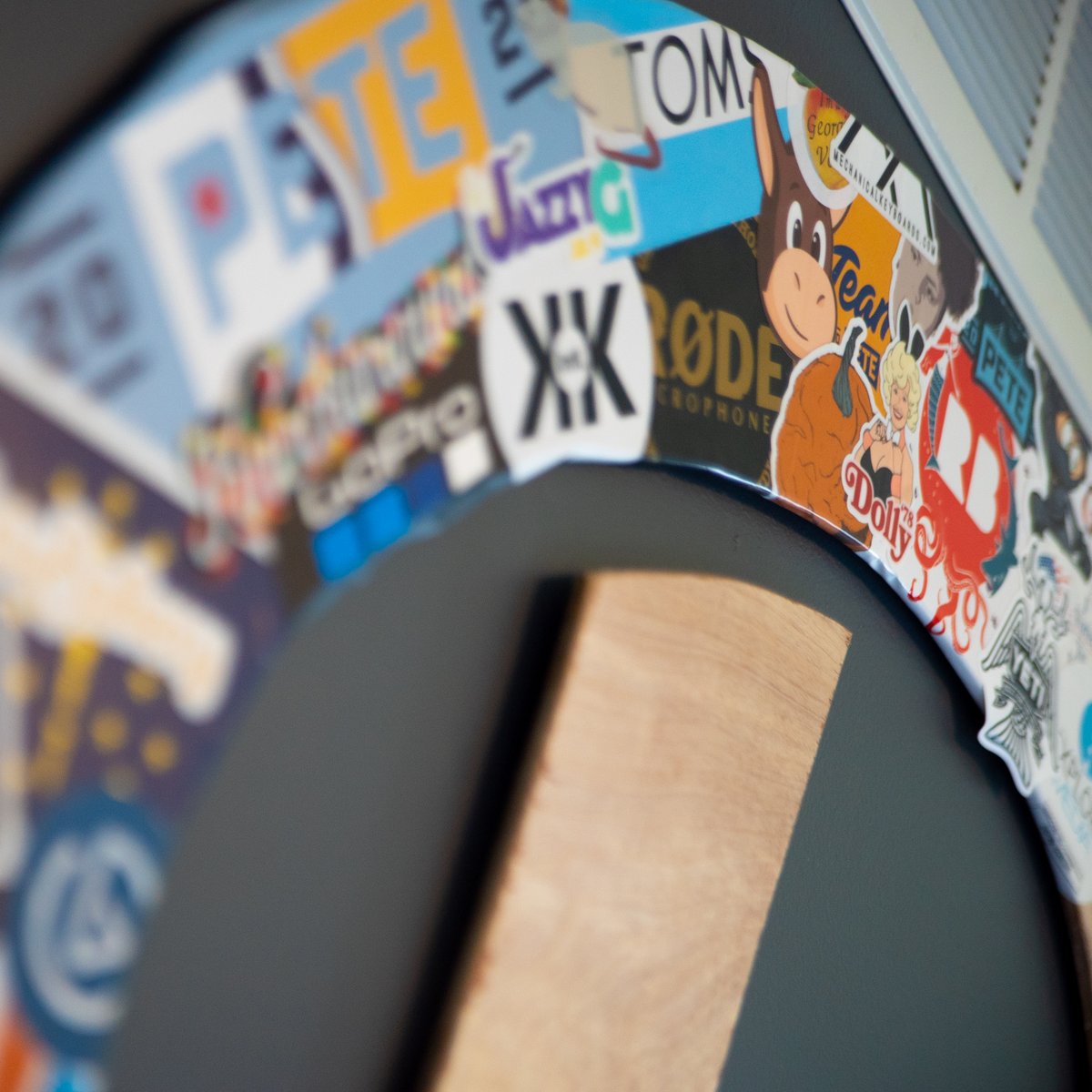 StudioBrubaker's tweet photo. We recently got our new office space all set up and here's a little peak at some of the things on our walls and shelves https://t.co/xUAsfCpVAe