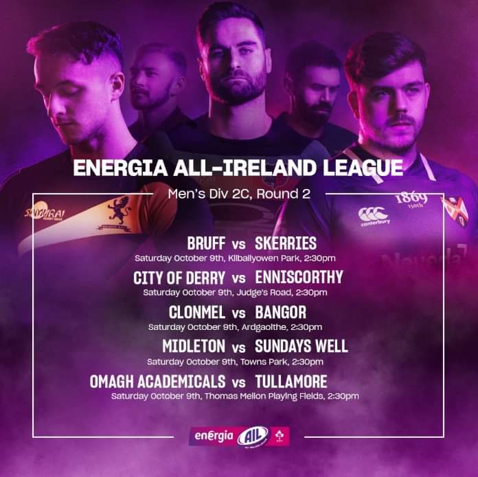 CityOfDerryRFC's tweet photo. Saturday 2.30pm KO Judge's Road https://t.co/TTPzR7bWEp