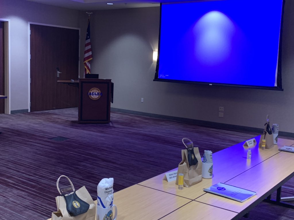 Everything is ready to go for the 2021 Fall Board of Directors Meeting! Now all we need is the Board!  Over the next three days important business and strategic planning will occur.