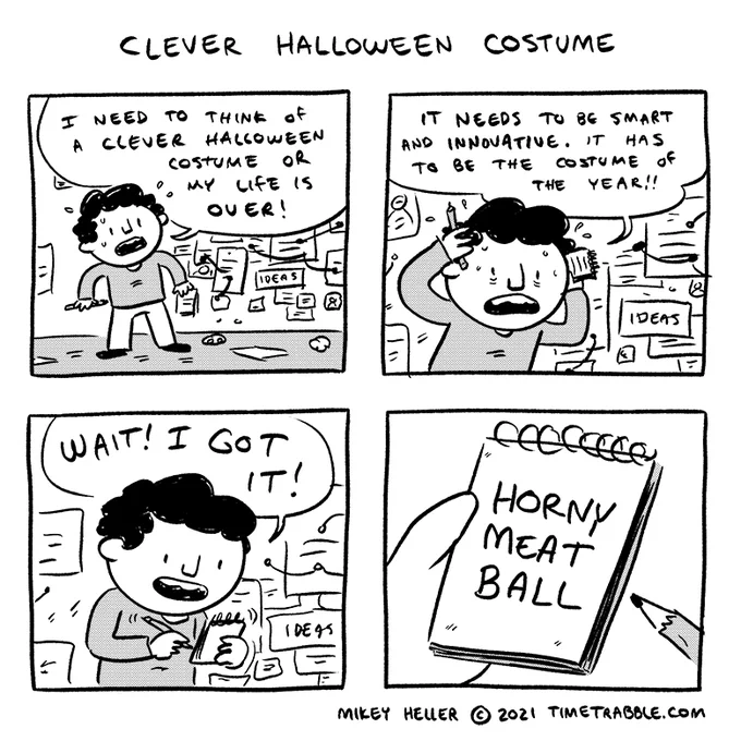 i drew a comic about a clever halloween costume 