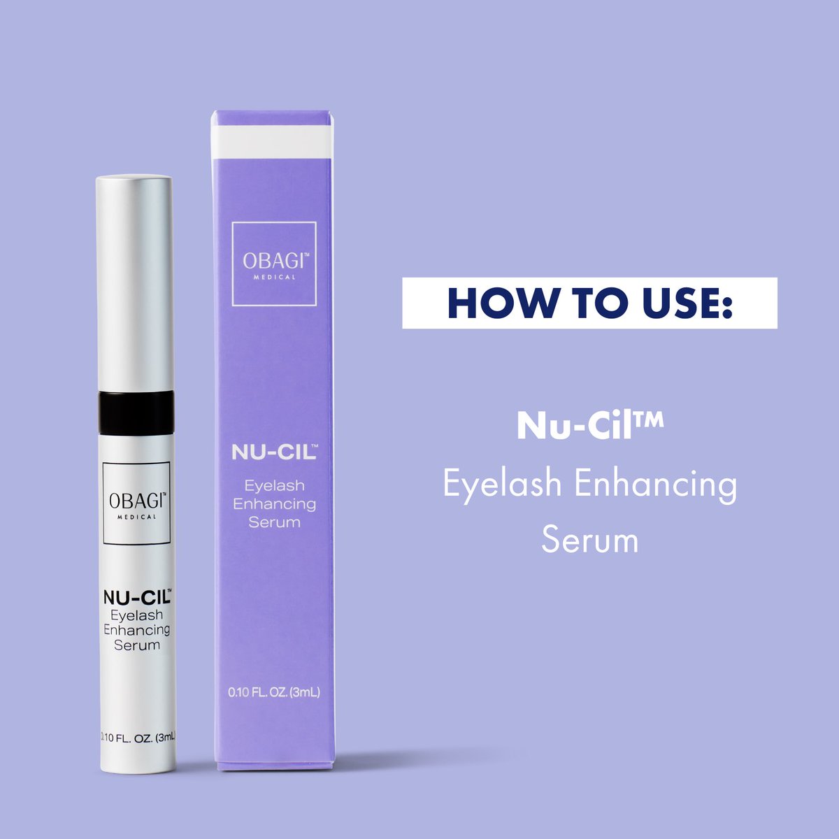 Obagi's tweet image. 3 easy steps for more luscious looking lashes. Are you adding Nu-Cil™ Eyelash Enhancing Serum into your daily routine?