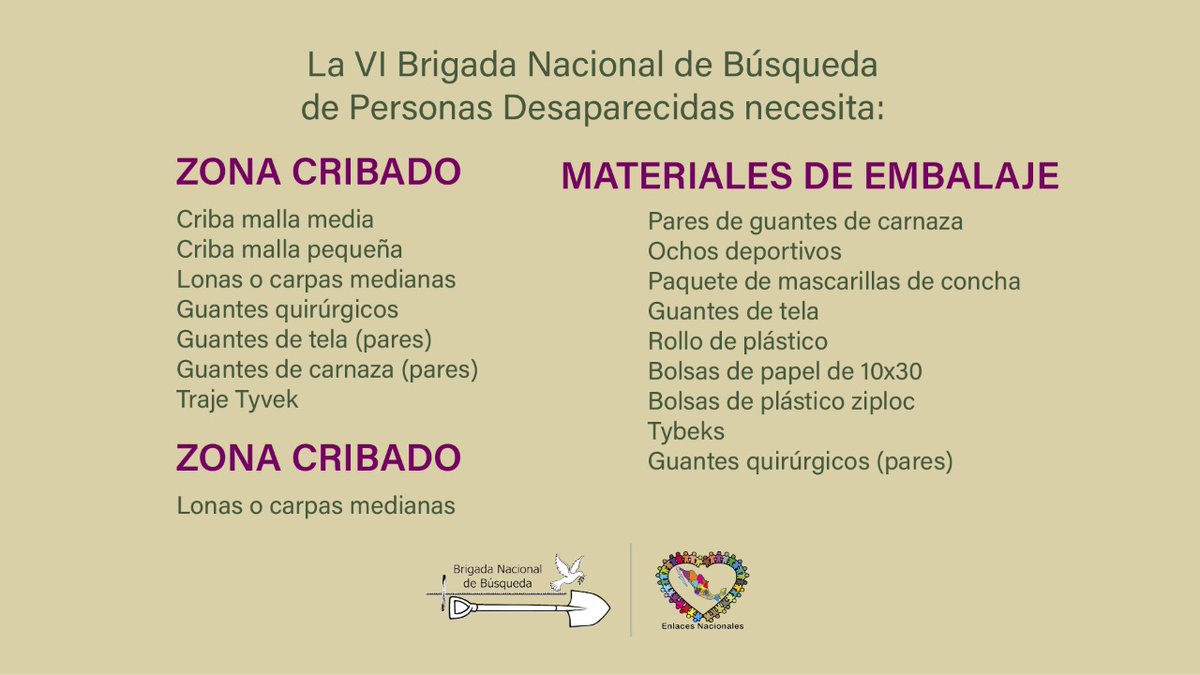 brigadabuscando's tweet photo. 📣¿Cómo puedes apoyar a la VIBNB?
 ✨Dona materiales para la búsqueda de los familiares, Casa Marabunta se encargará de recibirlos en la CDMX.📍Dona en línea
Paypal (MX): https://t.co/IrNWOPqQZp
Gofundme (USD):  https://t.co/MJPatKvX7f
➡ https://t.co/pn6LJ3u5Tv #ApoyaLaBúsqueda https://t.co/WetBeNLXXg