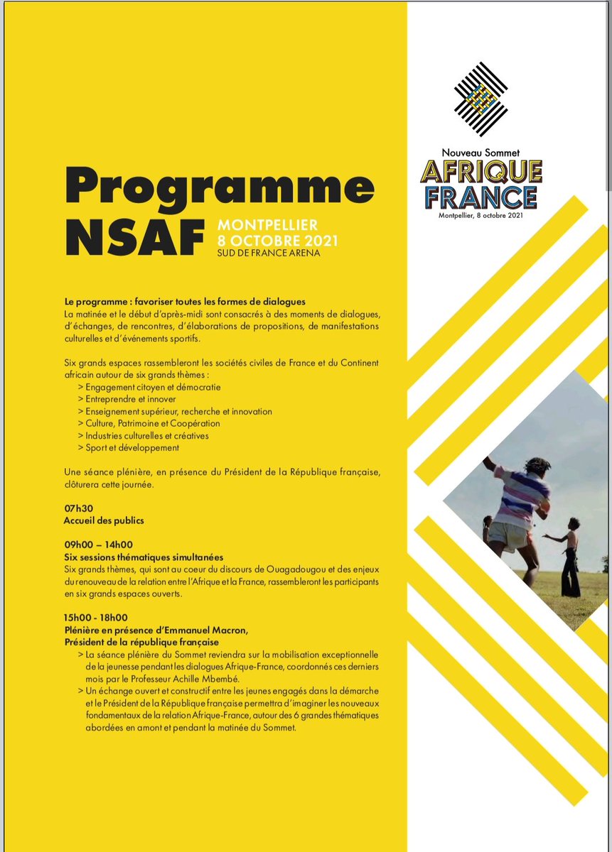 Le premier sommet Afrique - France sans chefs d'États africains va s'ouvrir ce 08 oct à Montpellier. Heureux de faire partie de la team GN, en tant que président de l' <a href="/ablogui/">ABLOGUI</a>.
J'espère que cet événement va ouvrir une nouvelle étape dans nos relations avec la France. #Kibaro