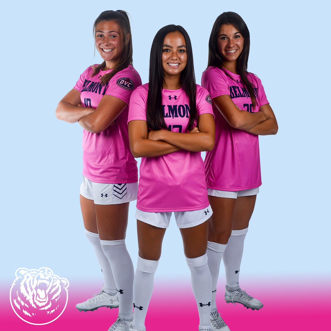 BelmontWSoccer's tweet photo. THINK PINK💕

Wear your pink to tomorrow night's match against Murray State in support of our Breast Cancer Awareness game! 

Link in bio to donate!

Kickoff set for 6:30 p.m. 

📰🔗 https://t.co/Co2UIeZPMh

#ItsBruinTime | #BeIntentional https://t.co/W55aP8dPyE