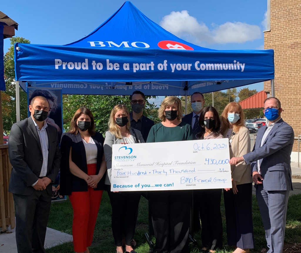 Today, BMO Financial Group renewed its support with a $430,000 pledge to support SMH redevelopment. This brings their total giving to the Because of you, we can Campaign to over $455,000. Thank you BMO Financial Group!

#BecauseOfYouWeCan #TransformingStevenson